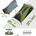 thumbnail image 3 of Tienda de campaña elevada impermeable Night Cat para campamento individual, 3 of 9