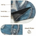 thumbnail image 6 of 3'x5' Area Rugs, Blue Nautical Anchor Indoor Outdoor Area Rug for Living Room Bedroom, Summer Coastal Ocean Starfish Shell Washable Bathroom Rugs Kitchen Floor Carpet Mats Home Decor Aesthetic, 6 of 8