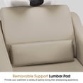 thumbnail image 2 of BarberPub Backwash Shampoo Station Chair, Adjustable Porcelain Ceramic Hair Wash Bowl with Chair, Reclining Shampoo Station for Barber Shop, Spa Beauty Salon Equipment 9364 (Creamy white), 2 of 9
