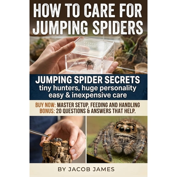 How to Care for Jumping Spiders: A Practical Jumping Spider Care Guide for Beginners: Setup, Feeding, Molting, Breeding , (Paperback)
