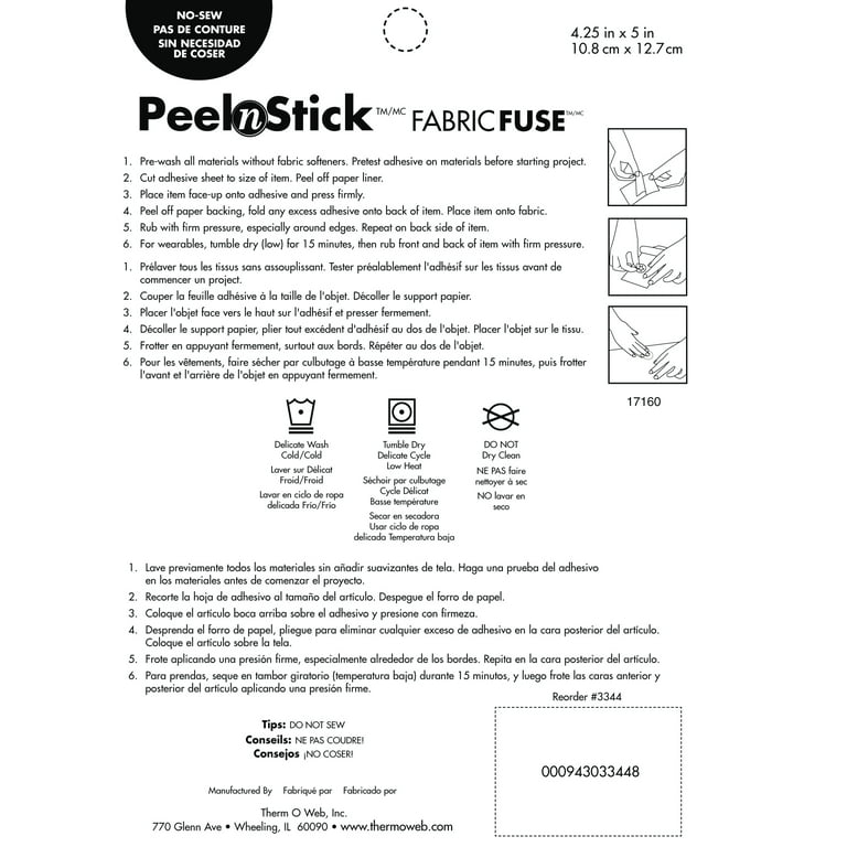 Fabric Fuse Peel'N Stick Adhesive