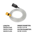 thumbnail image 3 of Car Wash Water Inlet Hose, Steel-Reinforced PVC for Kink-Free Flow, Ideal for Lithium Battery Pressure Washers, 3 of 8