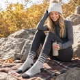 thumbnail image 5 of Loritta 10 Pairs Warm Wool Socks for Women Thick Knit Thermal Boot Crew Winter Warm Socks Size 6-10, 5 of 8