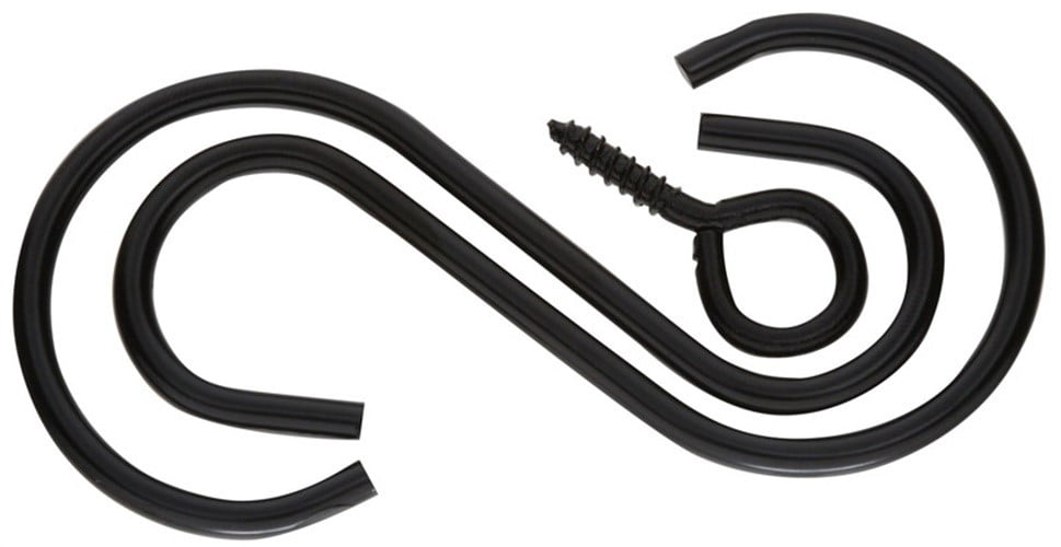 National Hardware Black Steel 4.64 in. H Extender Hook 1 pk National Hardware Black Steel 4.64 in. H Extender Hook 1 pk