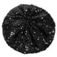 thumbnail image 1 of Black Sequin Beret Hat for Women Fashionable and Lightweight Made of Polyester and PVC One Size Fits Most, 1 of 4