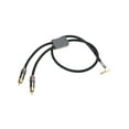 thumbnail image 2 of 3.5mm to Double Male Stereo Cable Heavy Duty Male Cable Gold Plate 3.5mm Male to 2 Male Cable for Smartphone, 2 of 10