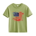 thumbnail image 4 of EnJoCho 4th of July Toddler Baby Boys Girls T-Shirt Kids Funny Letters Print Patriotic Cotton Independence Day Top Boys Summer Shirts, 4 of 5