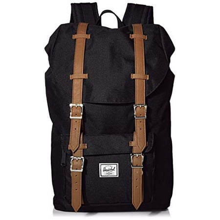 Herschel Supply Co. 10020-00001: Mid Volume Little America Black Unisex Backpack