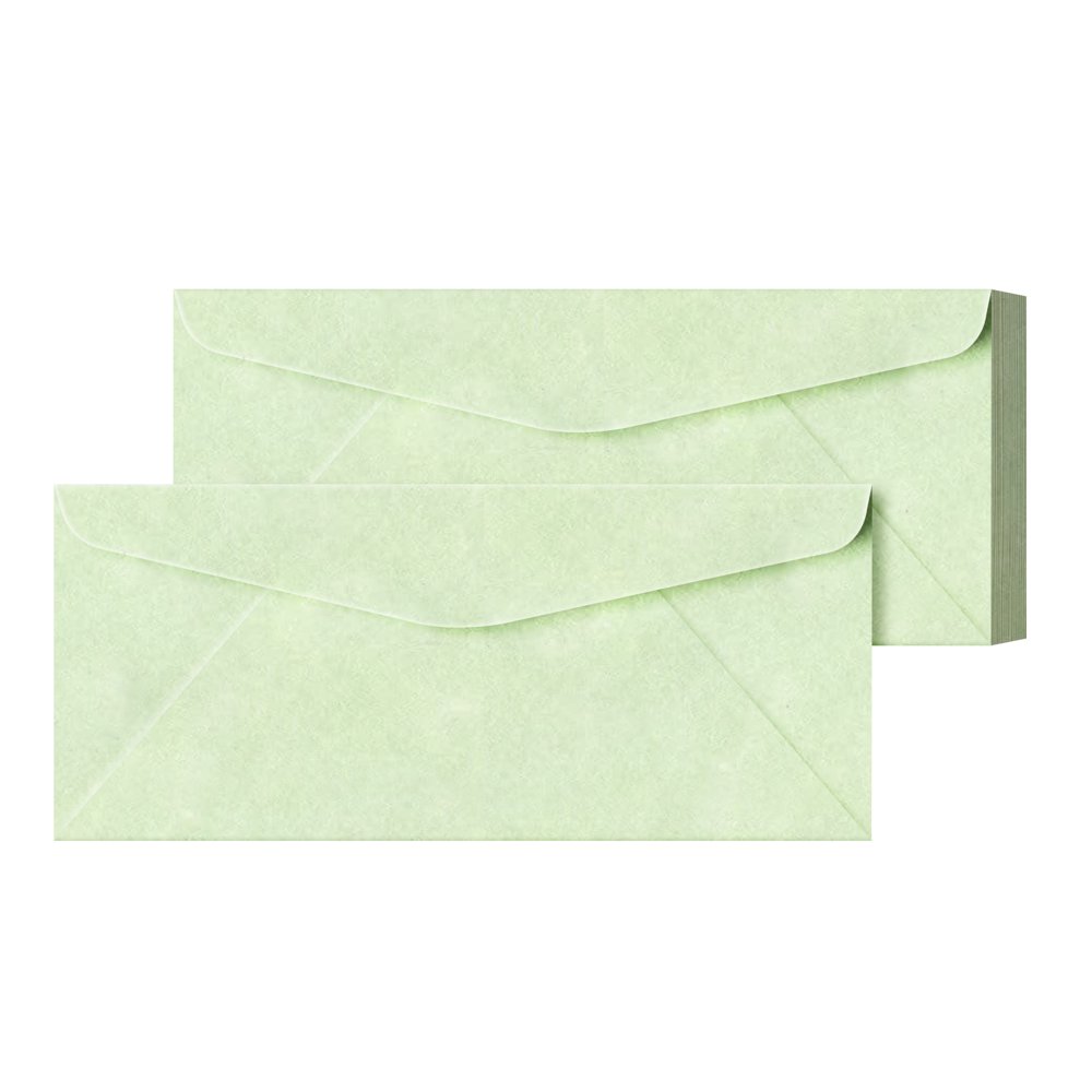 Spring Green 10 Parchment Business Envelopes Perfect for Invitations