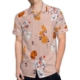thumbnail image 4 of High Quality Hawaiian Shirts for Men Short Sleeve Aloha Beach Shirt Floral Summer Casual Button Down Shirts Blouses 44AFT2, 4 of 7