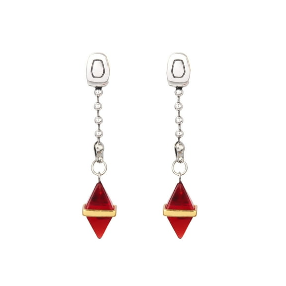 Kurapika Cosplay Ear Clip No Piercing Eardrop Anime Hunter x Hunter Drop Earrings for Women Men Jewelry Gift