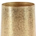 thumbnail image 5 of DecMode 20", 15", 13"H Gold Aluminum Metal Planter with Hammered Design (3 Count), 5 of 10