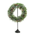 thumbnail image 4 of Northlight 30" Black Metal Christmas Wreath Hanger Stand, 4 of 4