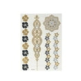 thumbnail image 3 of Wrapables® Celebrity Inspired Temporary Tattoos in Metallic Gold Silver and Black (6 Sheets), Large, Goddess Symbols, 3 of 8
