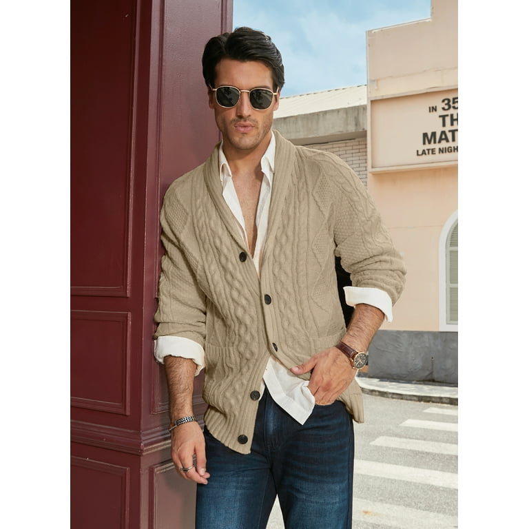 Mens cardigan deals sweaters with pockets