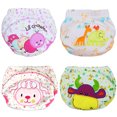 thumbnail image 4 of Bueautybox Baby Cotton Training Pants Reusable Toddler Potty Training Underwear for Boy and Girl Cotton Training Pants Reusable Cloth Washable Infant Nappies, 4 of 7