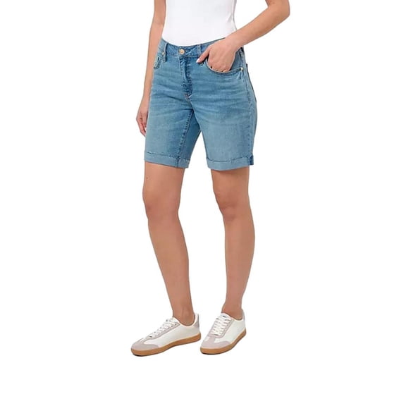 Seven7 Women's Relaxed Bermuda Shorts in Thrive Size 4