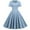 Light Blue, variant on TJAZFJPA Dress Summer Border Hot Two Polka Dot Slim High Waist Mid Length Short Sleeve Swing Dress Cotton Bridesmaid Dress Light Dress Women Short Dresses for Women Gala Dress