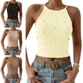 thumbnail image 2 of Top con lazo en la espalda,Top halter de punto con espalda atada Top halter de punto con espalda atada Tecnología innovadora, 2 of 6