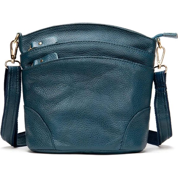YooGuoGuo Women Genuine Leather Crossbody Bag Multiple Pockets Bucket Bag Fashion Purse Casual Handbag Shoulder Bag