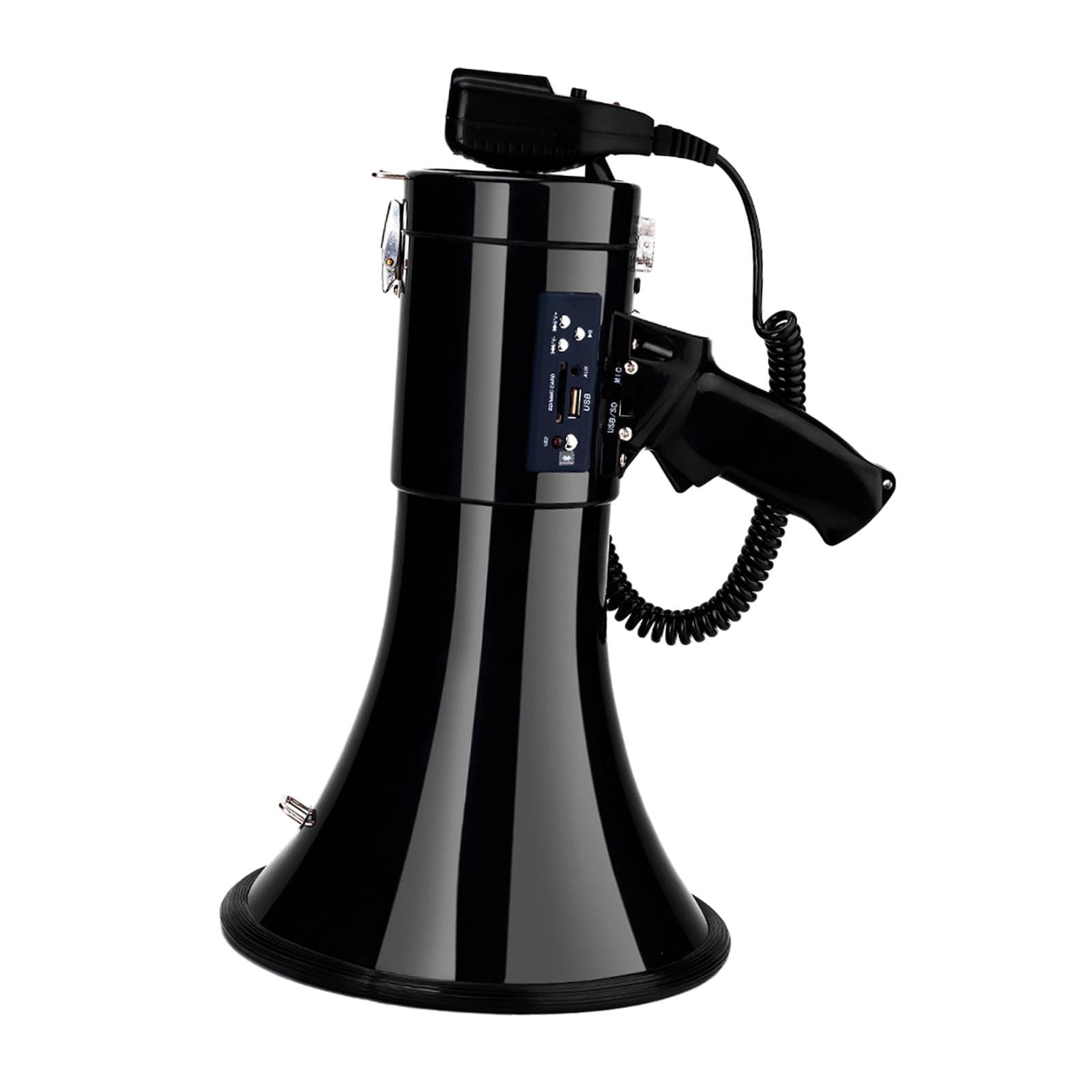 Altoparlante megafono con batteria ricaricabile integrata con registrazione vocale della sirena | Bullhorn forte con microfono staccabile e cinturino | Supporta copertura SD USB fino a 800 metri per Altoparlante megafono con batteria ricaricabile integrata con registrazione vocale della sirena | Bullhorn forte con microfono staccabile e cinturino | Supporta copertura SD USB fino a 800 metri per