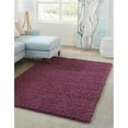 thumbnail image 1 of Unique Loom 3136698 8 x 10 ft. Solid Shag Rectangular Rug, Eggplant Purple, 1 of 2