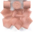thumbnail image 2 of Retro Tassels Ribbon 1 Roll Chiffon Fringe Ribbon with Frayed Edges Soft Texture Non-fading Tassels Solid Color Gift Wrapping Flower Bouquet Ribbon, 2 of 8