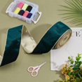 thumbnail image 4 of 10 Yards Dark Green Velvet Wired Ribbon 2.5 Inch Crushed Velvet Christmas Ribbon Decorations Sewing Ribbon for Christmas Tree Wreaths Supplies DIY Bow Knot Wreaths Making DIY, 4 of 9