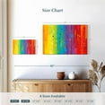 thumbnail image 4 of Elephant Stock Striped Rainbow Digital Abstract Wall Art - Horizontal Canvas Wall Art - Living Room Wall Decor - Advocacy Art Canvas - Orange And Turquoise Decor - 24" x 16", 4 of 8