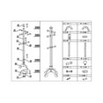 thumbnail image 4 of Frenchi Home Furnishing CR05WH Kid's Coat Rack, 4 of 4