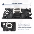 thumbnail image 4 of BATONECO Intake Manifold Aluminum Dual Plane Intake Manifold Compatible with SBC Small Block Vortec 350 1996-2002 Black, 4 of 7