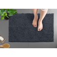 thumbnail image 4 of Alfombra de baño Luxurux de microfibra de chenilla, 20 x 30 cm, color gris, 4 of 8