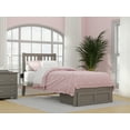 thumbnail image 2 of Tahoe Contemporary Wood Storage Slat Bed, Twin, Grey, 2 of 4