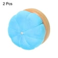 thumbnail image 3 of Uxcell Wooden Base Needle Pincushions Japanese Style Pin Cushions, Sky Blue 2 Pack, 3 of 5