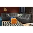 thumbnail image 5 of Nova Lifestyle Marshall 5PC Corner Modular Sectional w/ Scooped Seat in Grey Fabric, 5 of 44