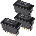 thumbnail image 1 of Interruptor de ventana de coche de 3 piezas y 5 pines, 12 V 20 A/24 V 10 A, control de regulador de ventana eléctrica, interruptor de palanca momentáneo para RV, 1 of 4