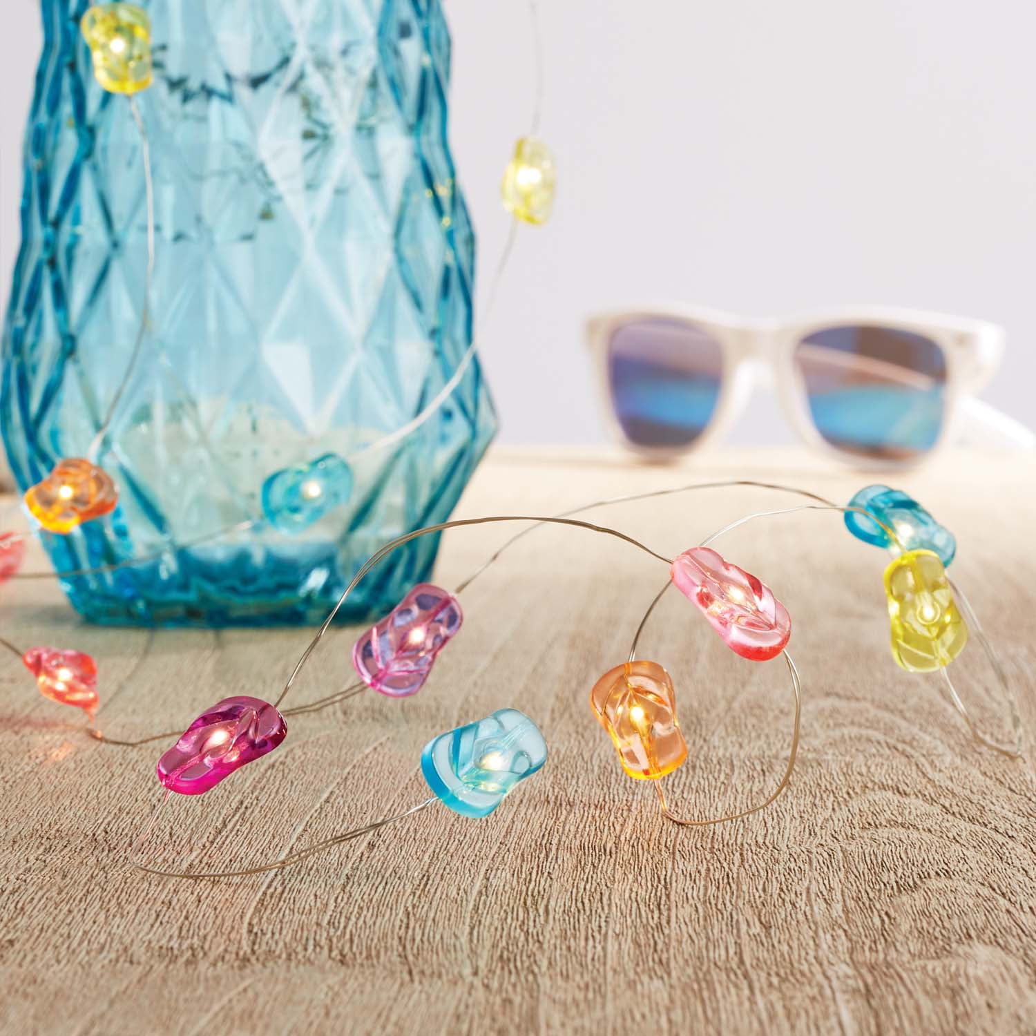 Mainstays 6ft Flip Flop Indoor LED Fairy String Lights with Battery