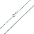 thumbnail image 2 of Bling Jewelry Womens Thin 1.2MM Strong Solid Sterling Silver Figaro Link Chain Necklace 14-24 Inch, 2 of 5