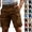 #03 Coffee, variant on Mens No Belt Dual Side Flap Cargo Pockets Cotton Twill Shorts Premium Stretch Pants Relaxed Fit Knee Length Outdoor Hiking Work Daily Bottoms, #03 Navy, 3XL