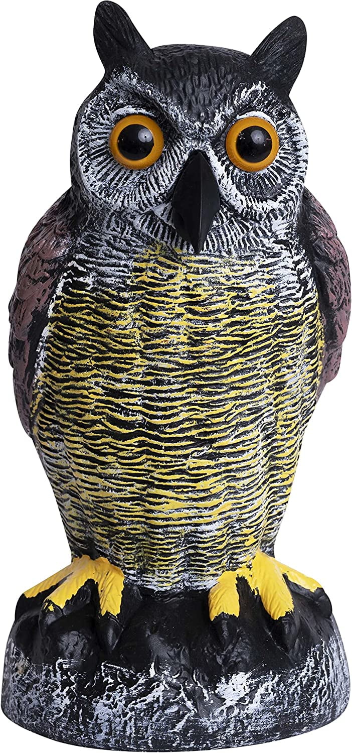Owl Decoys to Scare Birds Away Plastic Owls to Scare Birds Away Owl Statue for Garden