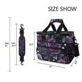 thumbnail image 3 of FORMRS Insulated Cooler Bag 24 Cans Capacity Soft Leakproof Lunch Box with Side Pockets, Roses and Pearls, 3 of 7