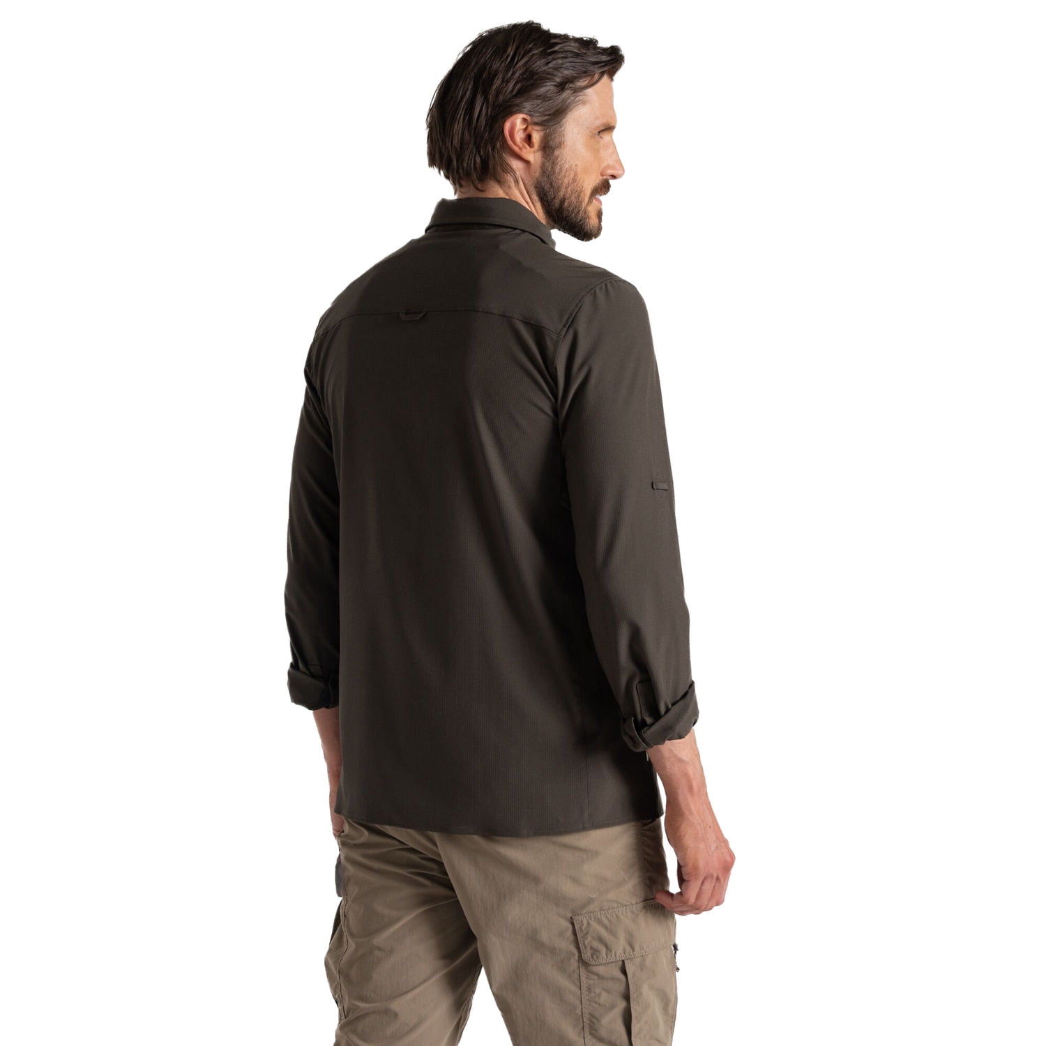 Chemise Craghoppers Manches Longues – Femme Taille 14, Marron, Nosilife, Très Bon état