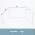 thumbnail image 3 of Kenney Mission Decorative Steel Bay Window Curtain Rod, 78-144" Adjustable Length, 3/4" Dia., Brushed Nickel, 3 of 7