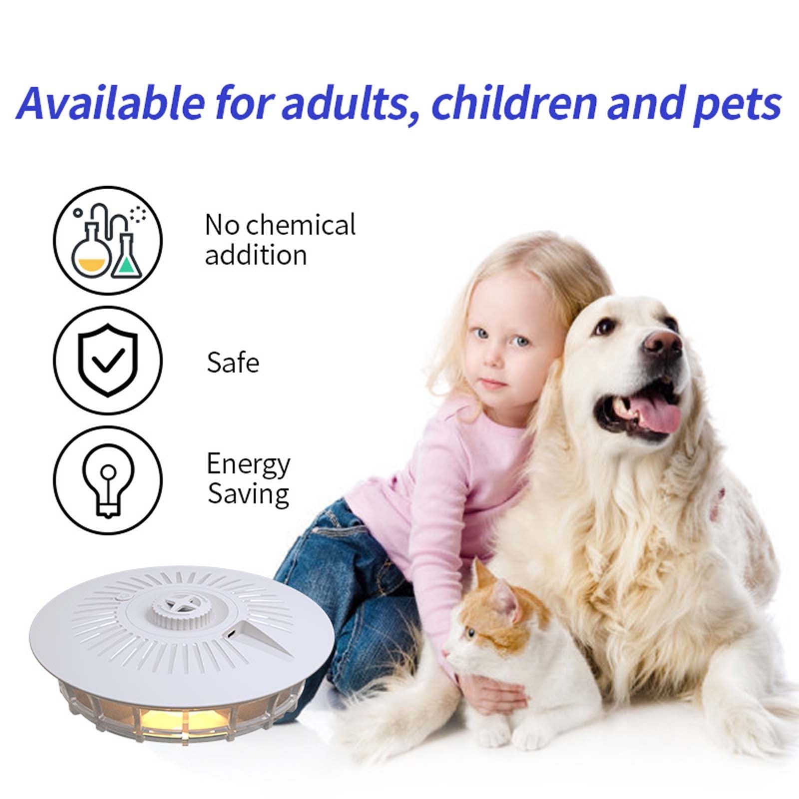 Slhenay Indoor Safe for Pets & Children Flea & Mosquito Electric Pest Trap