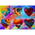 thumbnail image 3 of Green, Howie 18x14 Black Modern Framed Museum Art Print Titled - 6 hearts, 3 of 5