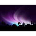 thumbnail image 2 of Northern Lights Wall Mural by Wallmonkeys Peel and Stick Graphic (48 in W x 36 in H) WM315471, 2 of 4
