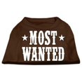 thumbnail image 1 of Most Wanted Screen Print Shirt Brown Xxl (18), 1 of 1