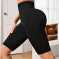 thumbnail image 2 of xfsWaSs Leggings for Women Knee-Length Breathable Workout Biker Shorts High Waist Lifting Yoga Shorts Women's Running Athletic Gym Shorts, 2 of 4