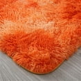 thumbnail image 2 of FUDAKUNA Soft Plush Orange Area Rugs Oval 31" x 63"  Modern Decor Fuzzy Carpet for Bedroom Living Room Kids Room Nursery Non-Slip Backing Floor Mat, 2 of 7