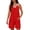 Red, variant on Tsesme Sleeveless Romper Shorts for Women Spaghetti Strap Shorts Jumpsuit Pleated Front Casual Overall Shorts with Pockets,Red,L